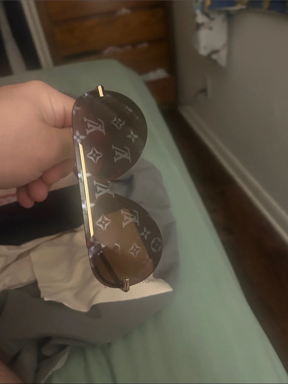 Louis Vuitton Glasses with Case, Bag & Cleaning Wipe